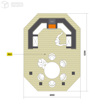 Проект o-010-1k 1-й этаж