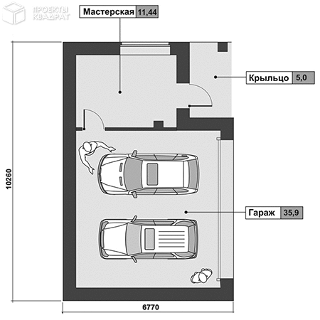 Проект o-048-1k 1-й этаж