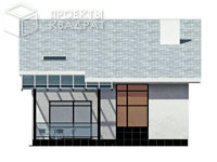 Проект o-108-1k Вид сзади