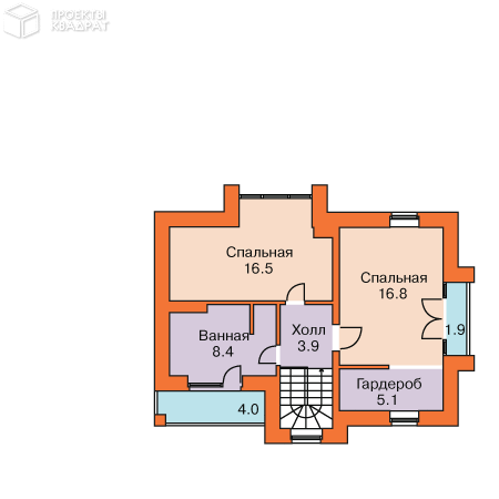 Проект o-117-1k 2-й этаж