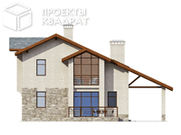 Проект o-117-1k Вид сзади