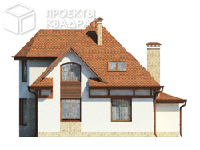 Проект o-135-1k Вид сзади