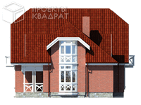 Проект o-159-1k Вид сзади