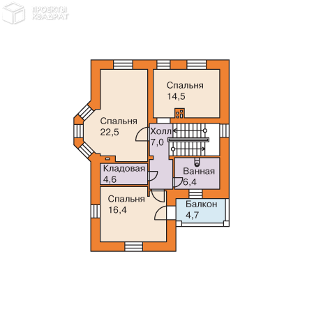 Проект o-177-1k 2-й этаж