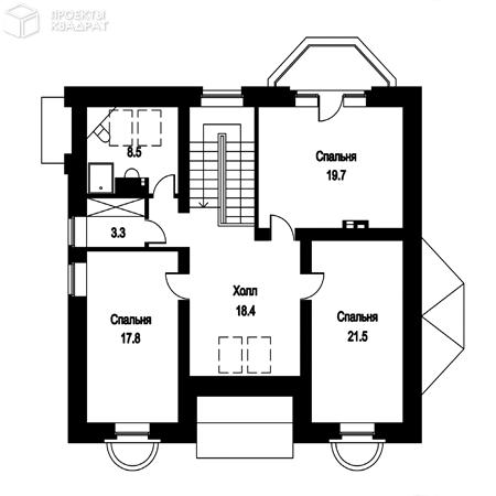 Проект o-182-1k 2-й этаж