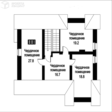 Проект o-184-1k Мансарда