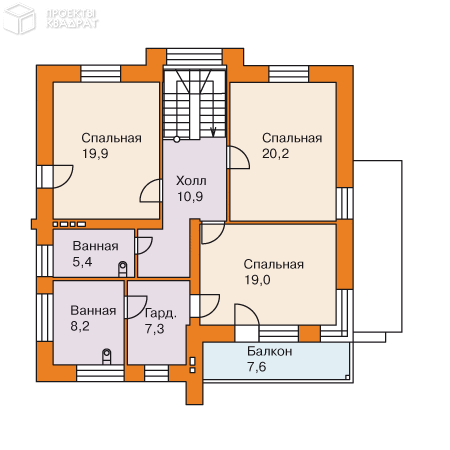Проект o-203-1k 2-й этаж