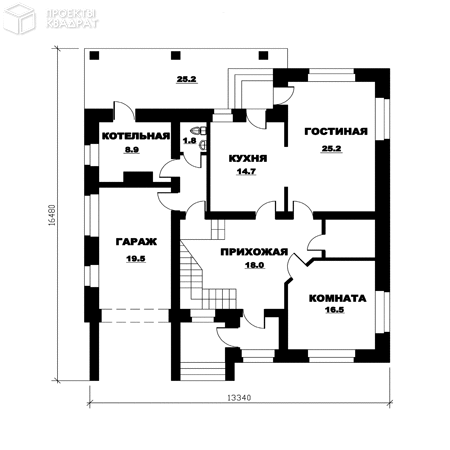 Проект o-226-1k 1-й этаж