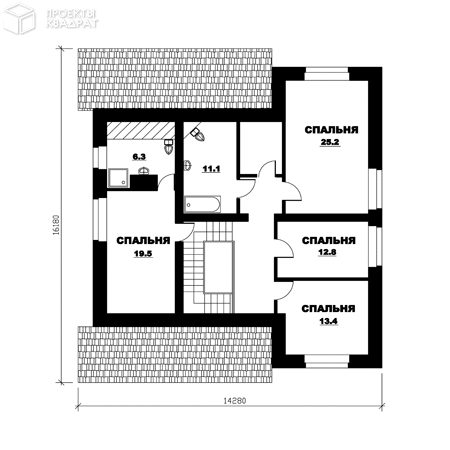 Проект o-226-1k 2-й этаж