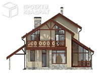 Проект o-227-1k Вид сзади