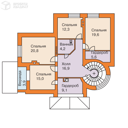 Проект o-228-1k Мансарда
