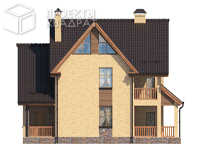 Проект o-259-1k Вид сзади