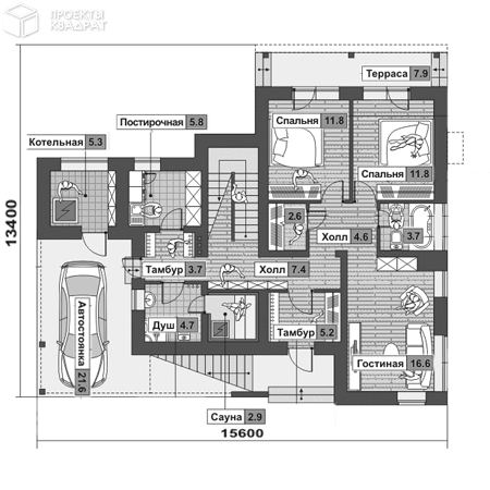 Проект o-261-1k 1-й этаж