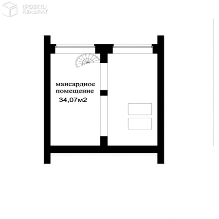 Проект o-308-1k Мансарда