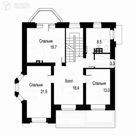 Проект o-328-1k 2-й этаж