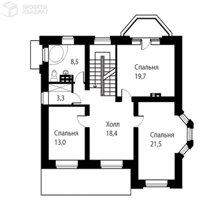 Проект o-328-2k 2-й этаж