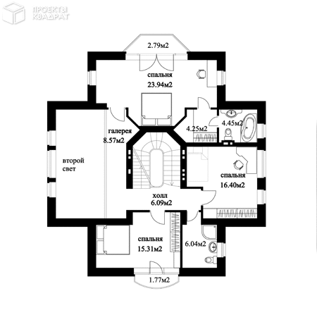 Проект o-329-1k 2-й этаж
