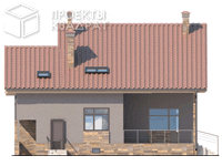 Проект o-355-1k Вид сзади