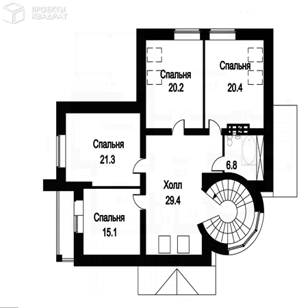 Проект o-356-1k 2-й этаж