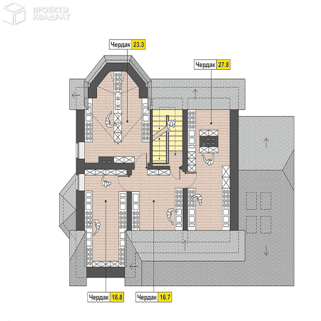 Проект o-358-1k Мансарда