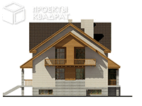 Проект o-387-1k Вид сзади