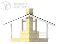 Проект w-009-1p Вид сзади