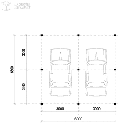 Проект w-036-1p 1-й этаж