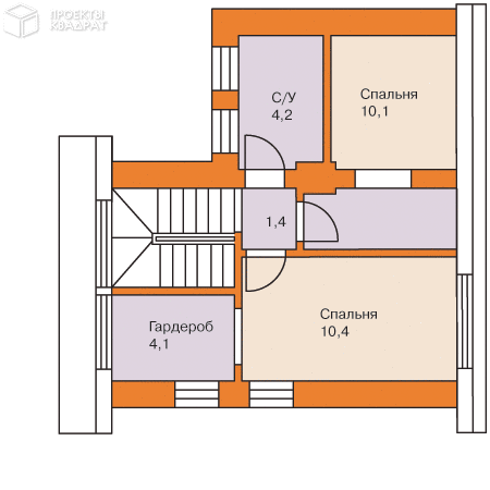 Проект w-093-1p 2-й этаж