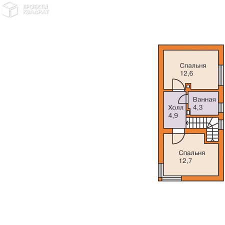 Проект w-116-1p 2-й этаж