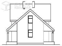 Проект w-126-1p Вид сзади