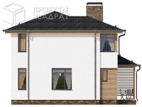 Проект w-134-1p Вид сзади