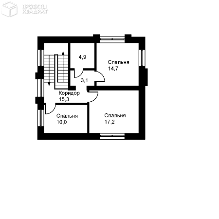 Проект w-148-1p 2-й этаж