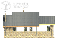 Проект w-172-1p Вид сзади