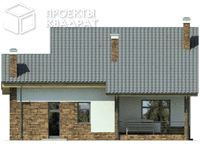 Проект w-194-4p Вид сзади