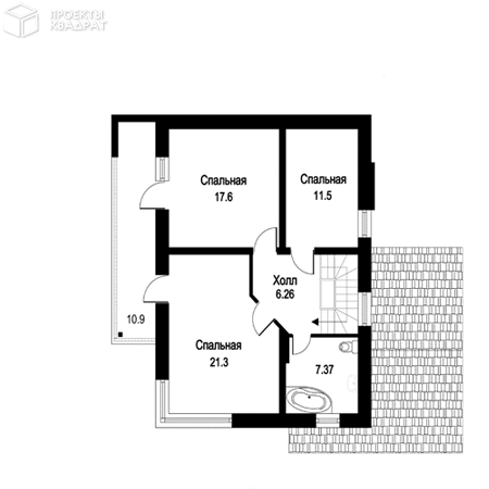 Проект w-213-1p 2-й этаж