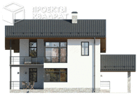 Проект w-215-1p Вид сзади