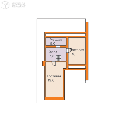 Проект w-217-1p Мансарда