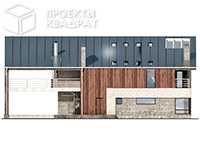 Проект w-220-1k Вид сзади