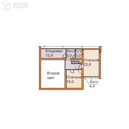 Проект w-236-1p Мансарда