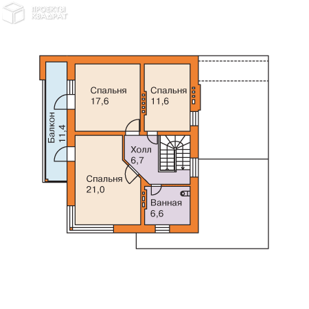 Проект w-271-1k 2-й этаж