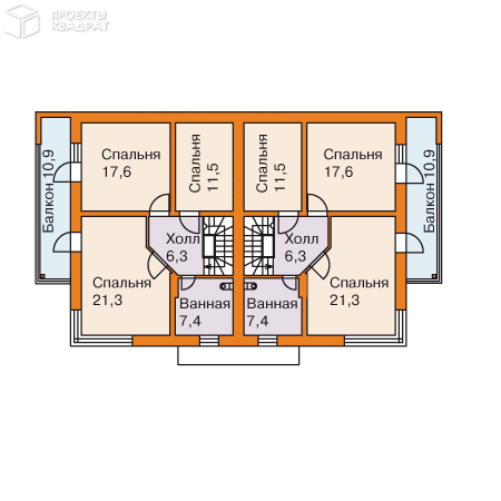 Проект w-289-1p 2-й этаж