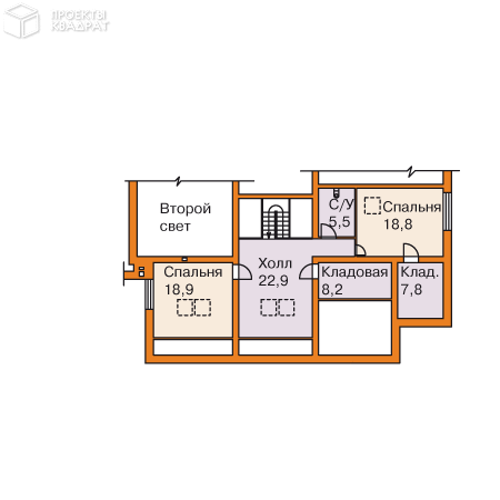Проект w-334-1p Мансарда