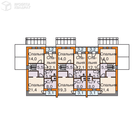 Проект w-428-1p 2-й этаж