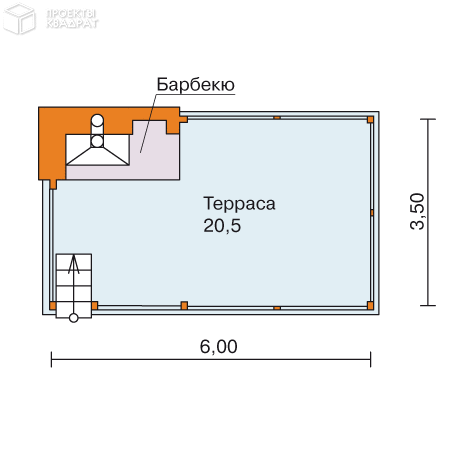 Проект y-021-1s 1-й этаж