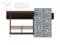 Проект y-021-1s Вид сзади