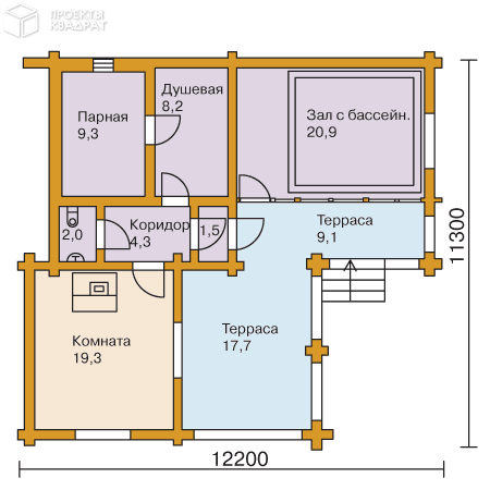 Проект y-092-1d 1-й этаж
