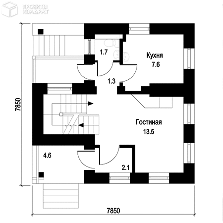 Проект y-093-1d 1-й этаж