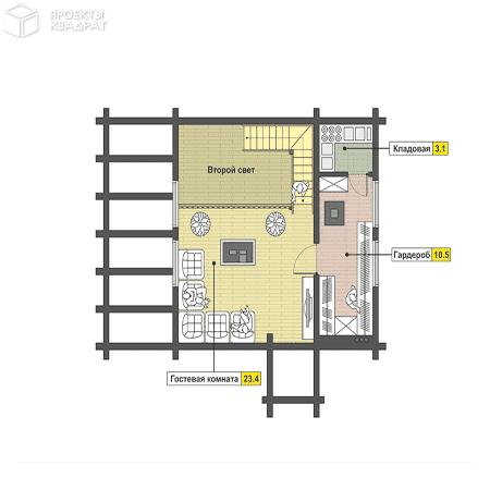Проект y-103-1d 2-й этаж