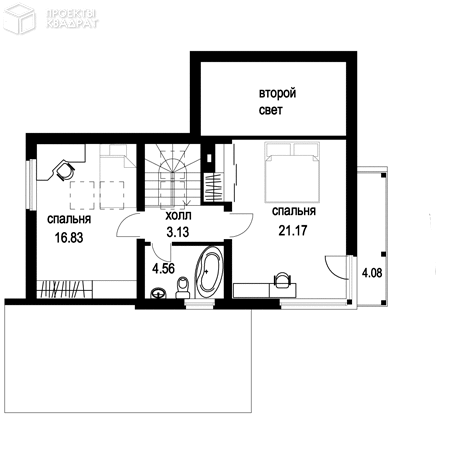 Проект y-126-1s 2-й этаж