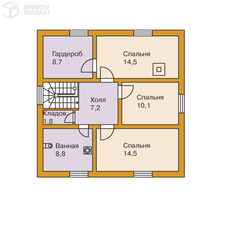 Проект y-134-1s 2-й этаж